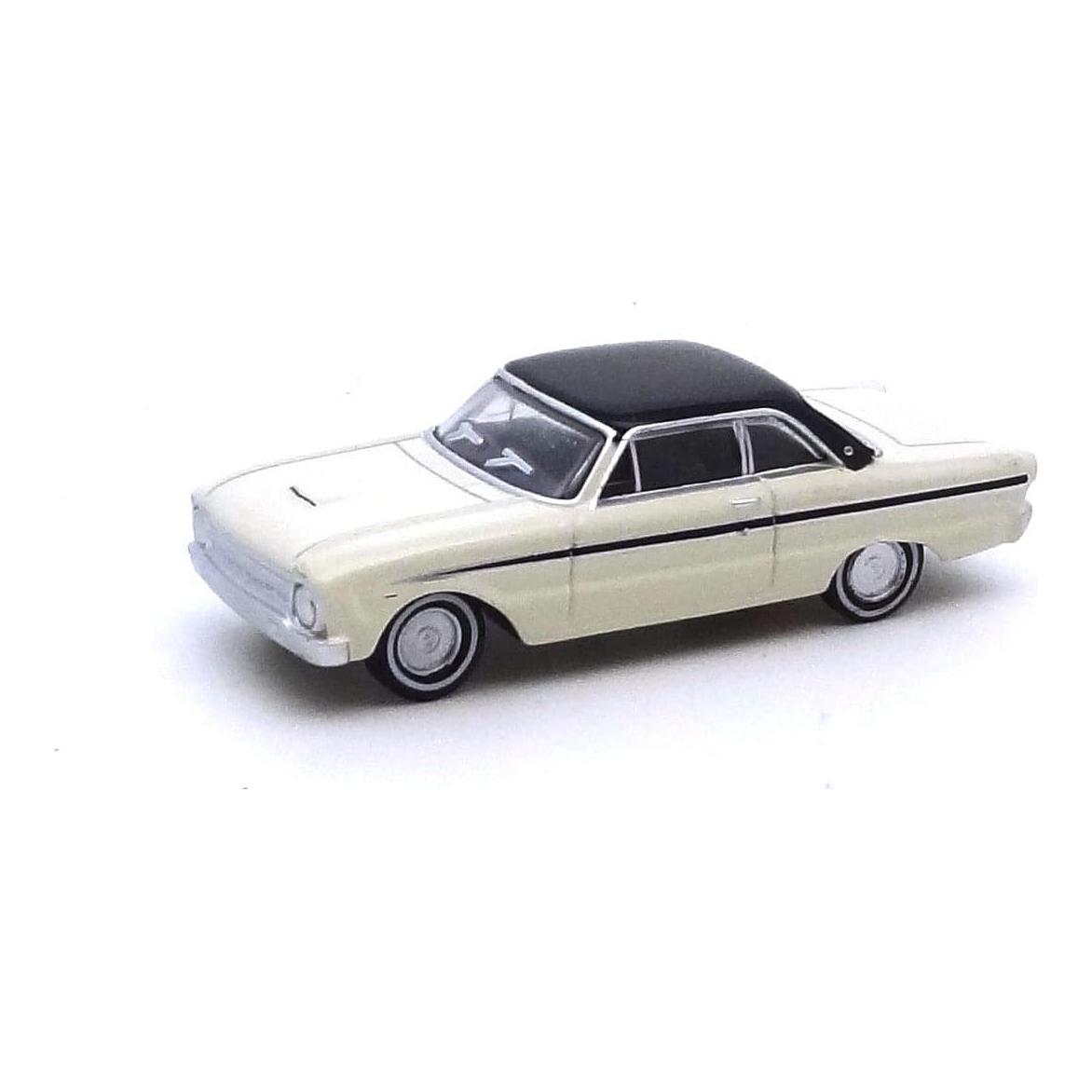 AUSSIE ROAD RAGERS 1/87 1964 XM Falcon Coupe Alpine White with Onyx Black Roof