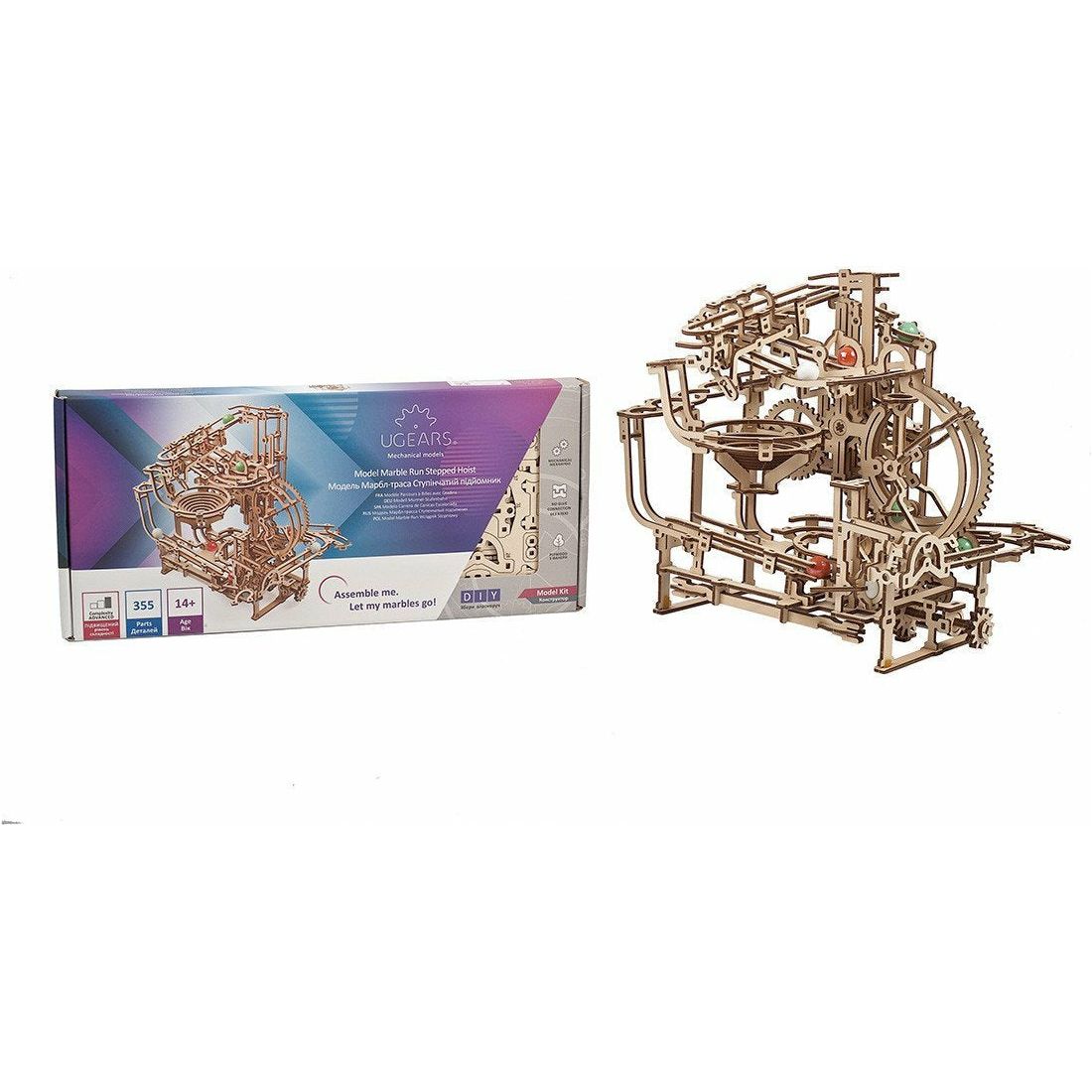 UGEARS Marble Run Stepped Hoist