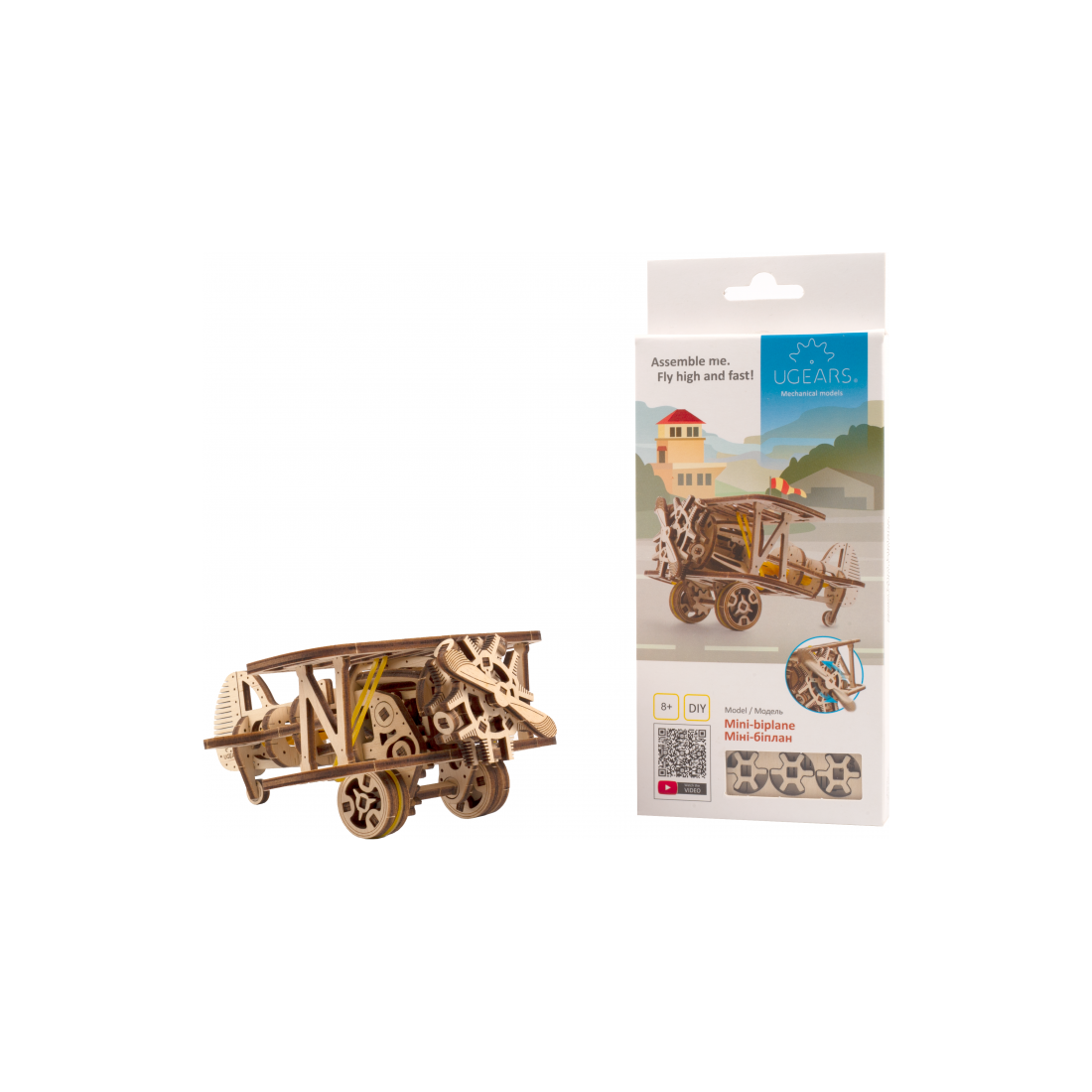 UGEARS Mini Bi-Plane