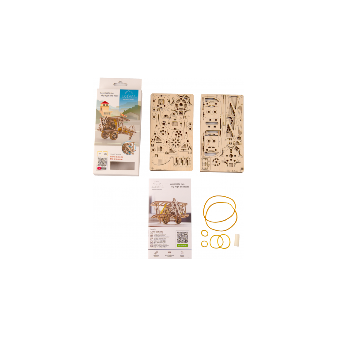 UGEARS Mini Bi-Plane