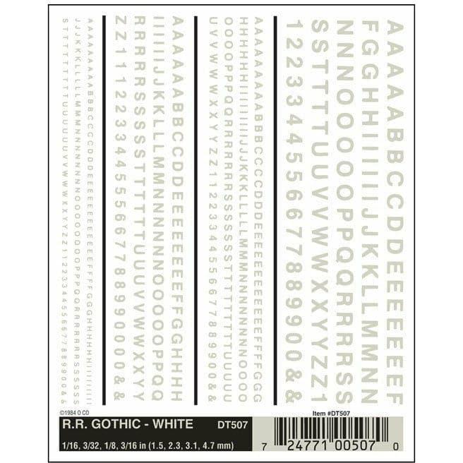 WOODLAND SCENICS RR Gothic - White