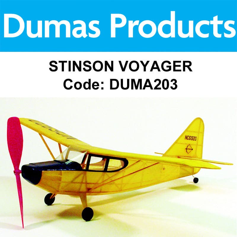 DUMAS 203 Stinton Voyager Walnut Scale 17.5" Wingspan Rubbe