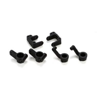 ECX Caster Block, Steer Block, Rear Hubs (2): 1/10 2wd