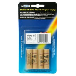 ESTES 13mm Mini Engine (4) 3.1gm 1/2 A3-4T