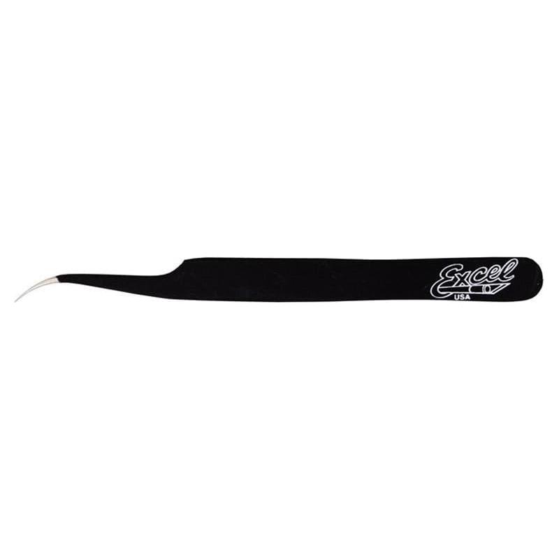 EXCEL 4.5 Slant Point Tweezers (Black)
