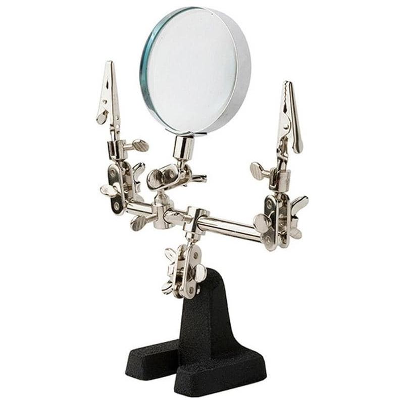 EXCEL Double Clip Extra Hands with Magnifier