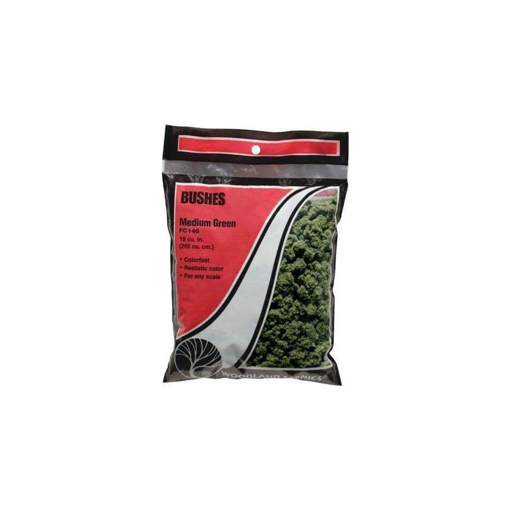WOODLAND SCENICS Medium Green Bushes Bag