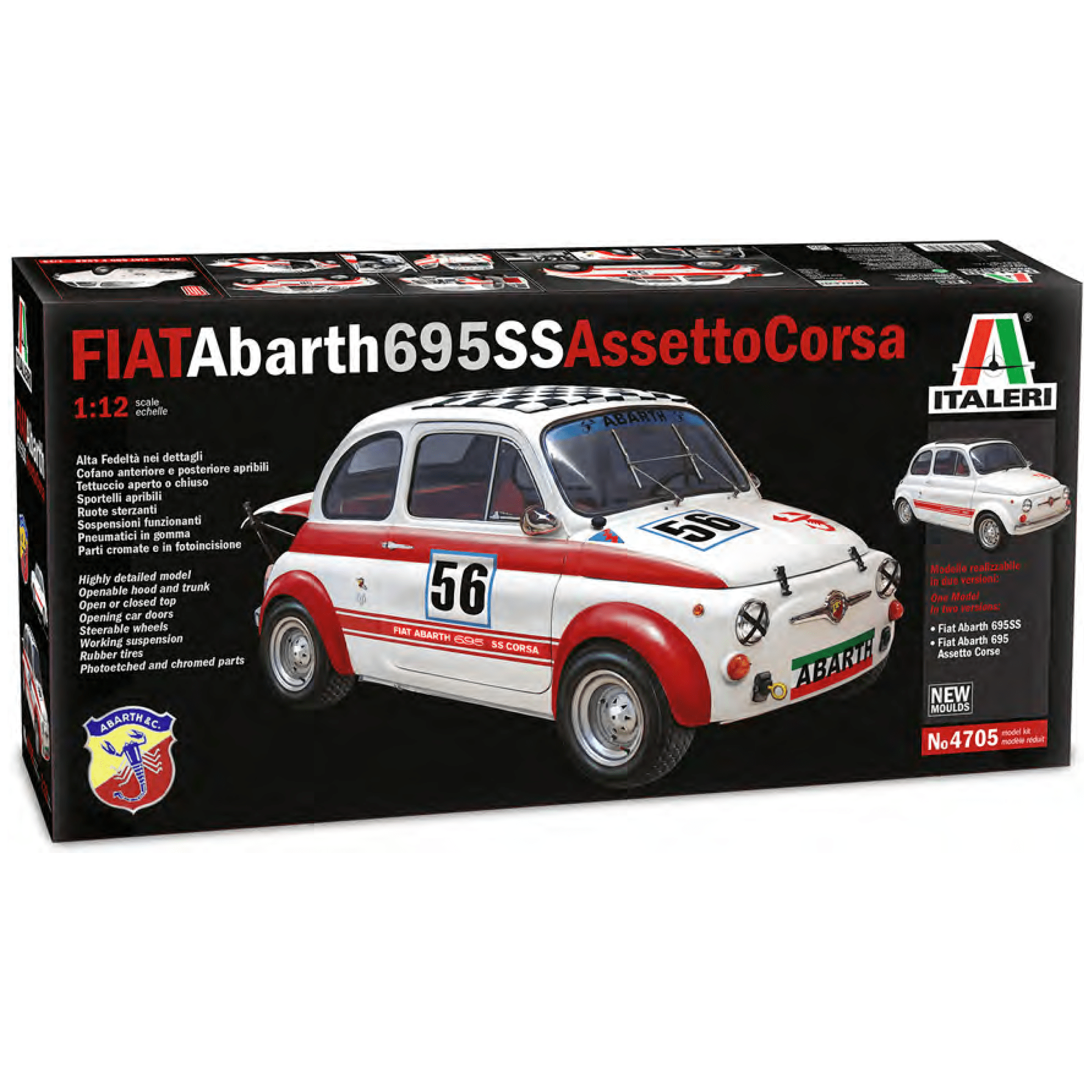 ITALERI 1/12 Fiat Abarth 695 SS Assetto Corsa