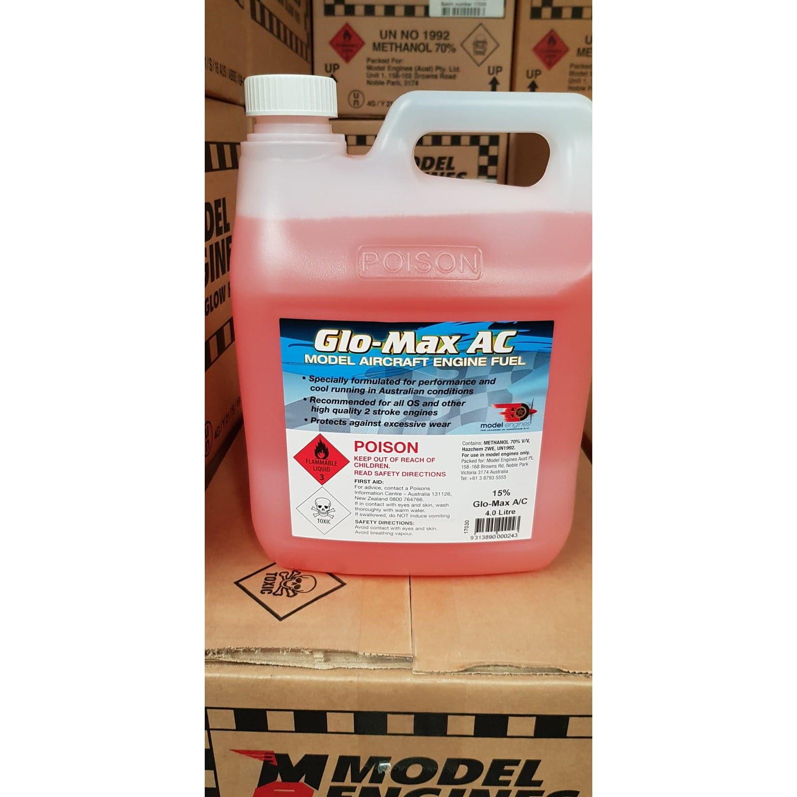 GLO-MAX AirCraft Fuel 15% Nitro 4lt