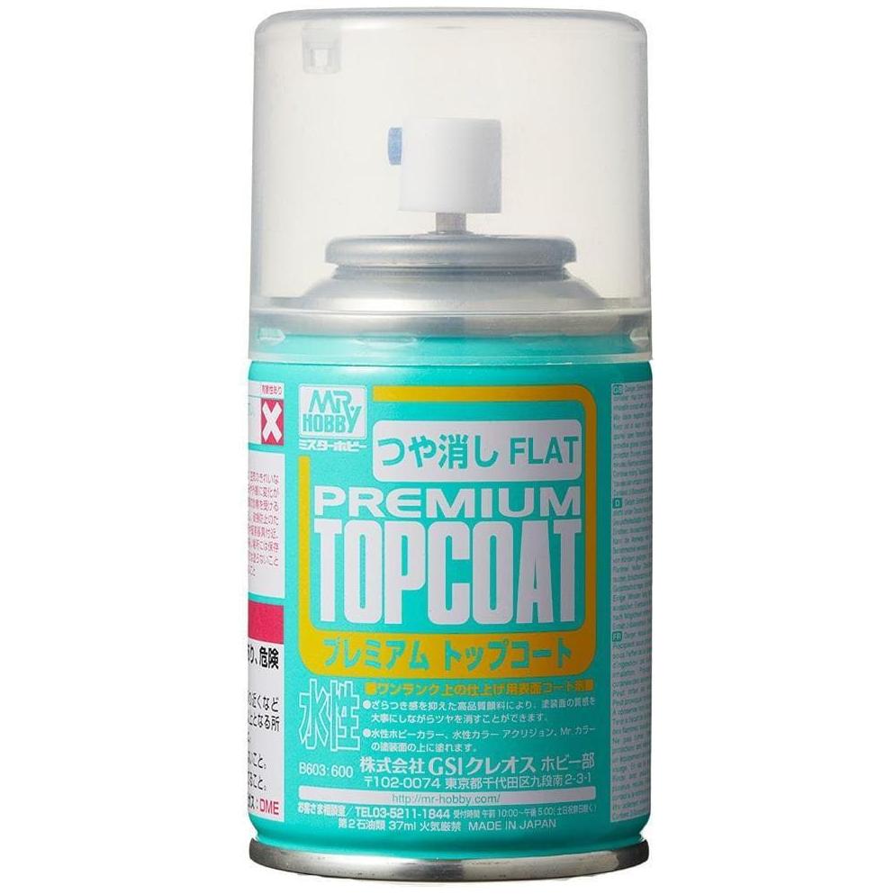 Mr Premium Topcoat Flat Spray