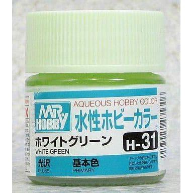 MR HOBBY Aqueous Gloss White Green - H031