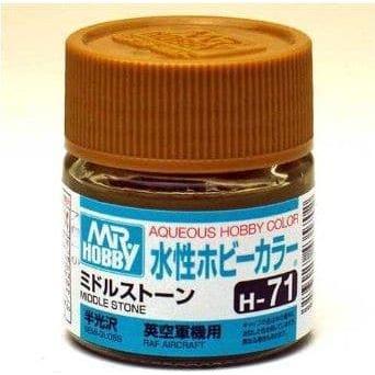 MR HOBBY Aqueous Semi-Gloss Middle Stone - H071