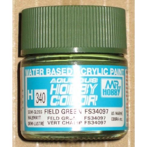 MR HOBBY Aqueous Semi-Gloss Field Green - H340