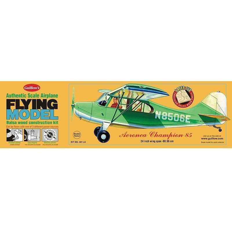 GUILLOWS Aeronca Champion Laser Cut Balsa Plane