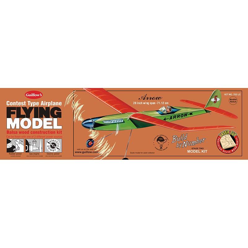 GUILLOWS Arrow Laser Cut Balsa Flying Model Kit