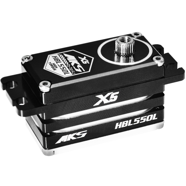 MKS Black Aluminium HBL550L Low Profile 16kg 7.4V Brushless Metal Geared Servo
