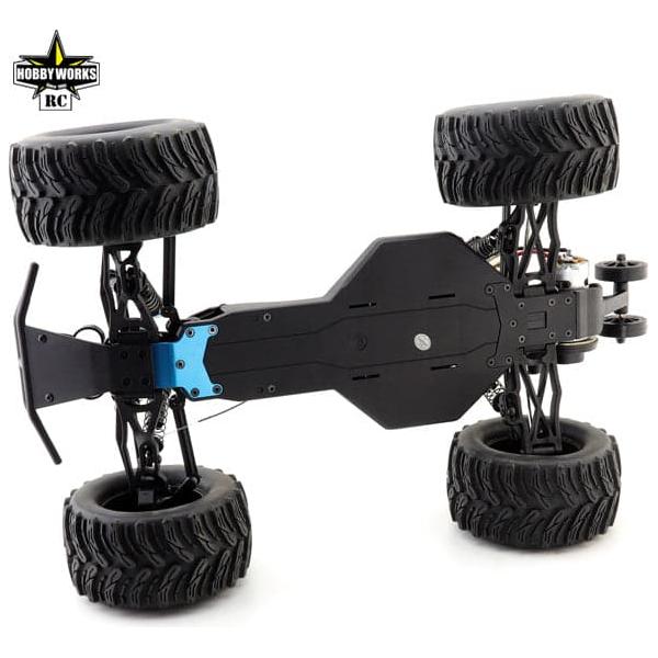 HOBBY WORKS Mud Digger V2 1/10 Brushed RC Monster Truck Blue