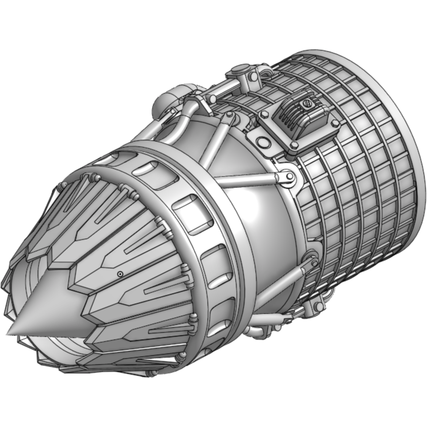 HWS 1/20 Engine Upgrade Kit for Hasegawa Ma.K Falke