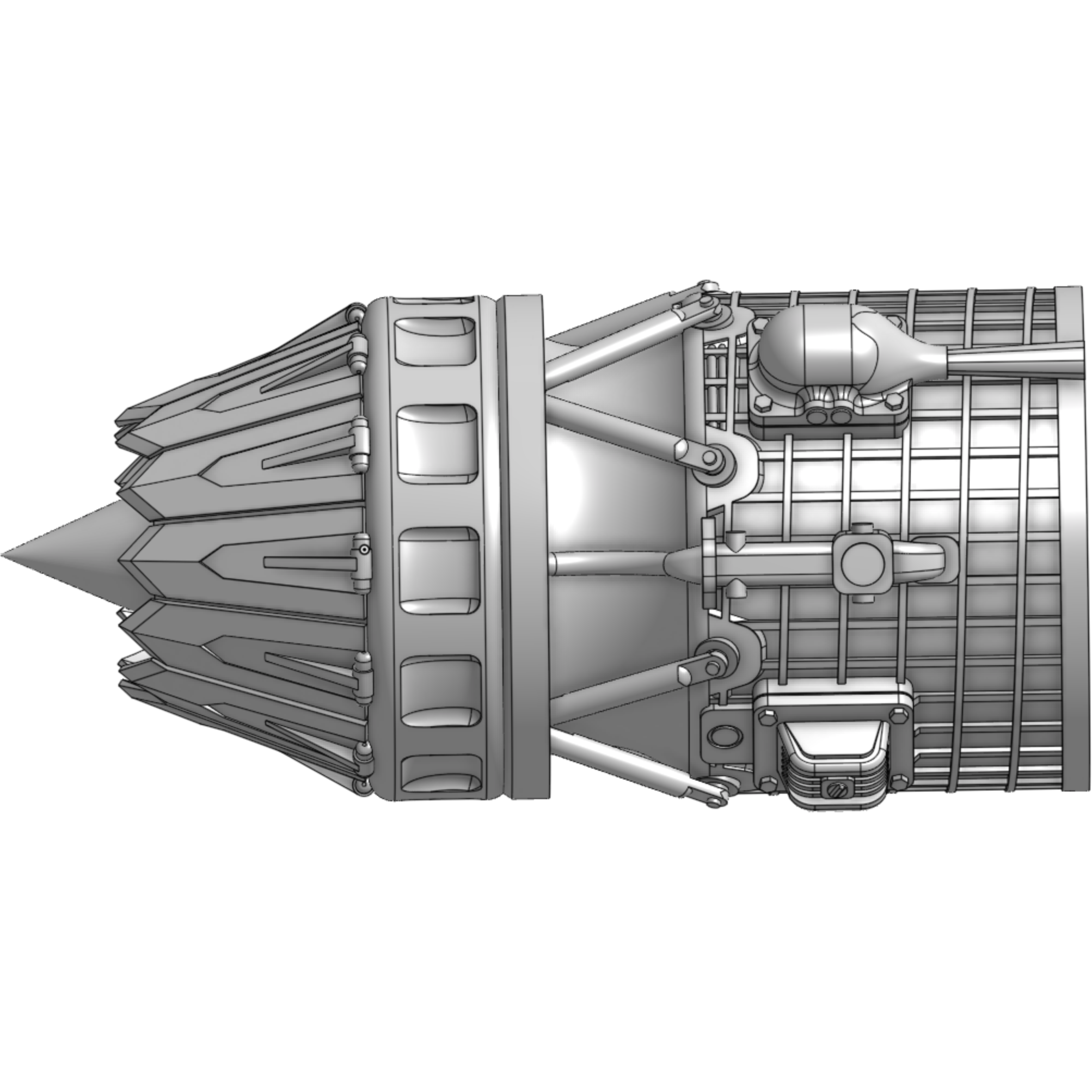 HWS 1/20 Engine Upgrade Kit for Hasegawa Ma.K Falke