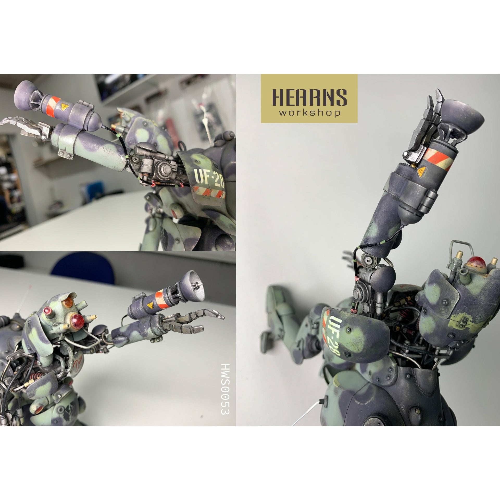 HWS 1/20 Maschinen Krieger Style (Ma.K) Hasegawa Groerhund' Upgrade Parts - 'Super Recon' - Radar Unit with Forearms and Hands