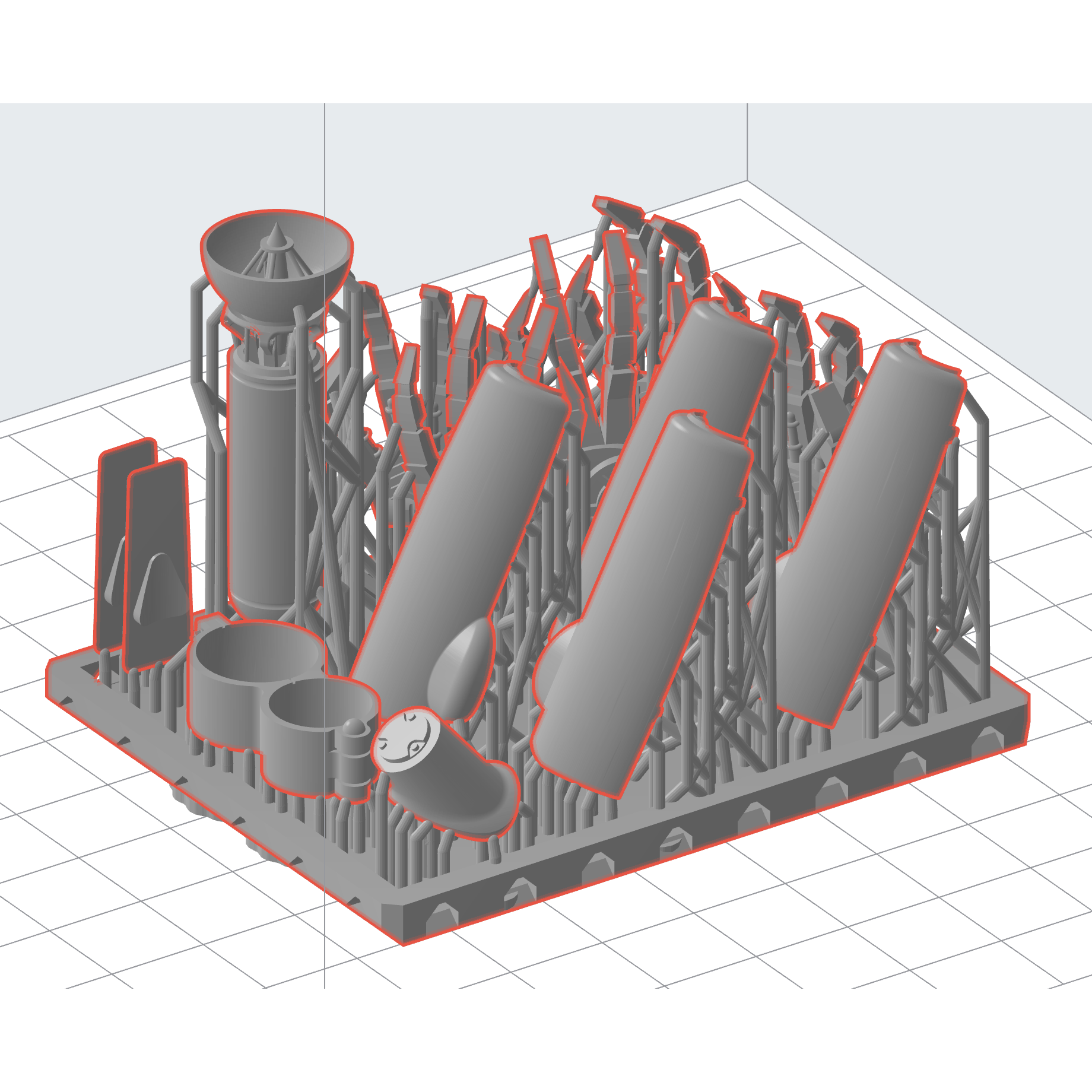 HWS 1/20 Maschinen Krieger Style (Ma.K) Hasegawa Groerhund' Upgrade Parts - 'Super Recon' - Radar Unit with Forearms and Hands