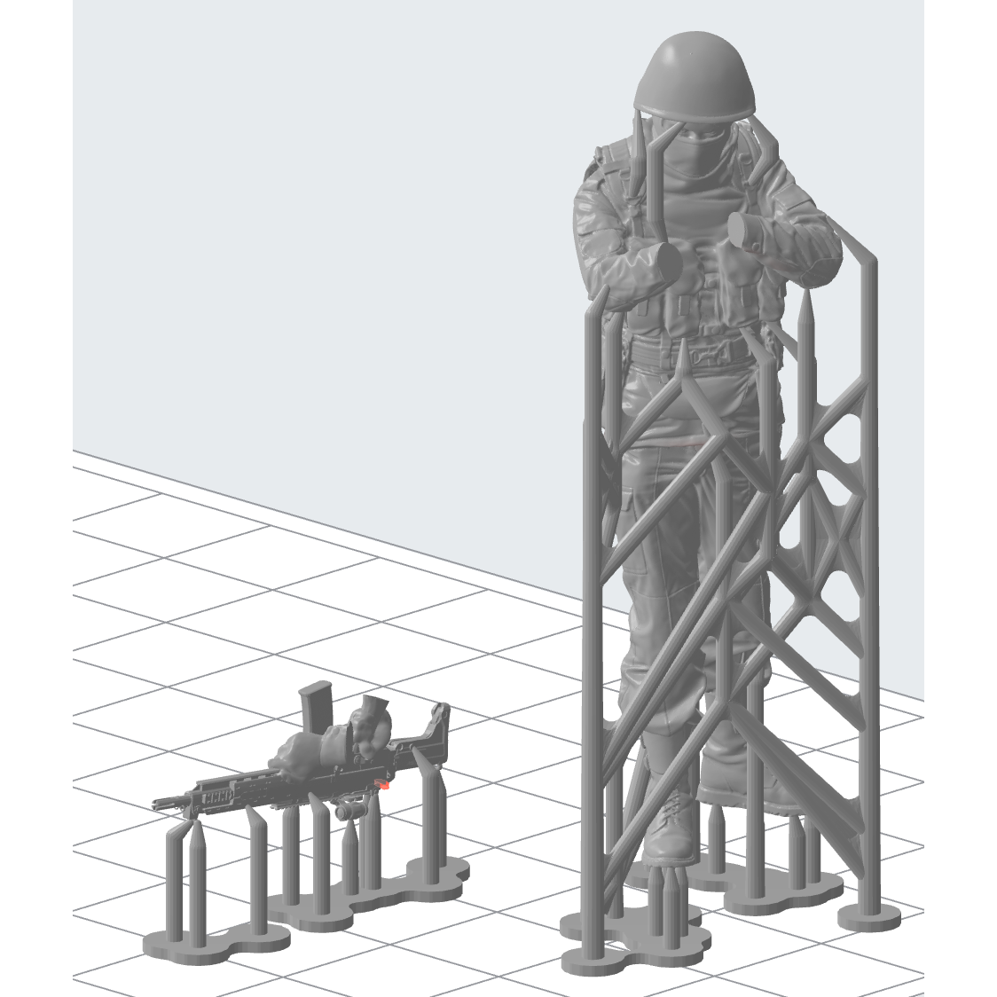HWS 1/35 Standing Modern Russian/Federation Soldier with Ba