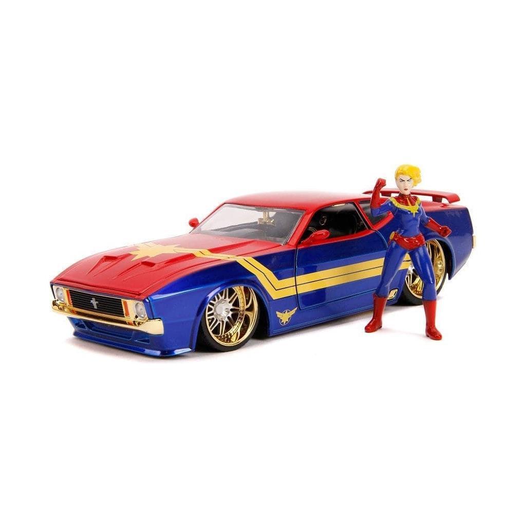 JADA 1/24 Captain Marvel w/1973 Mustang Hollywood Rides Mov