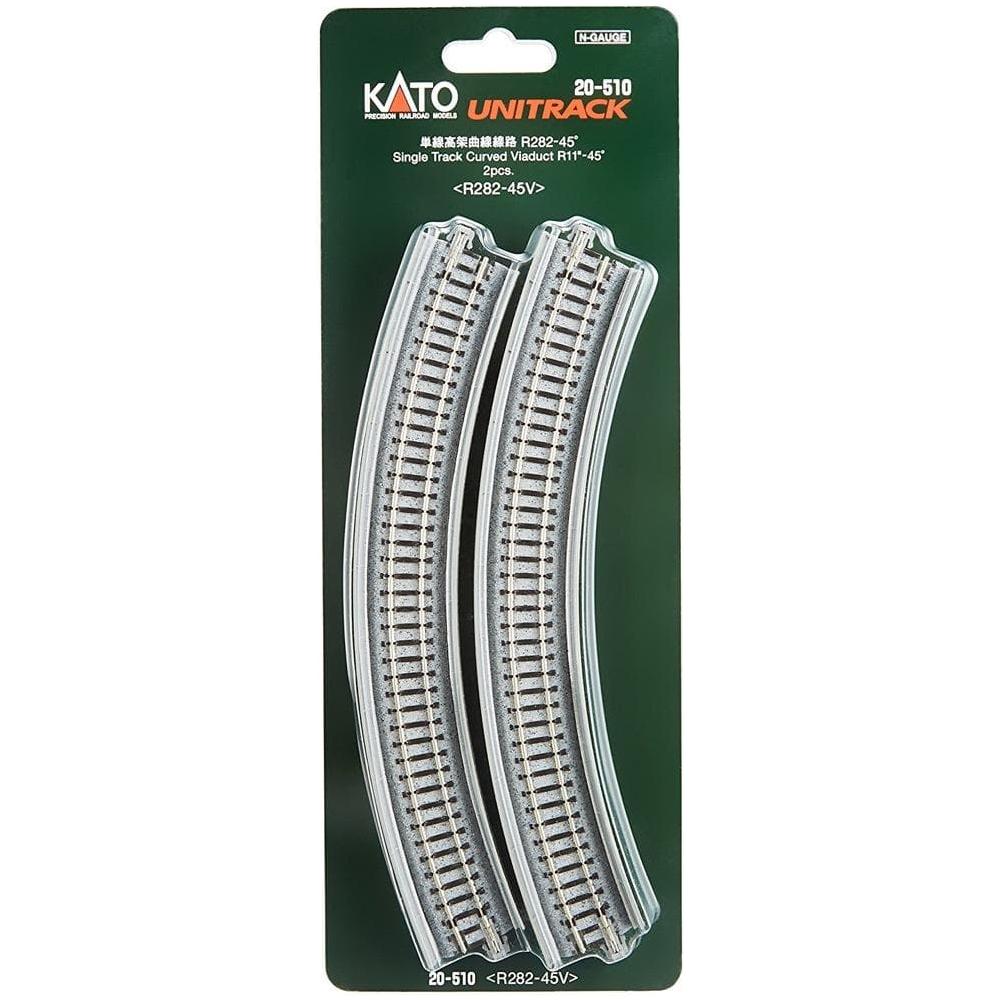 KATO N Single Track Curved Unitrack Viaduct R282-45Deg (2)