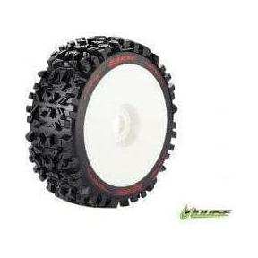 LOUISE B-Pioneer 1/8 Buggy Tyre Soft White Rim