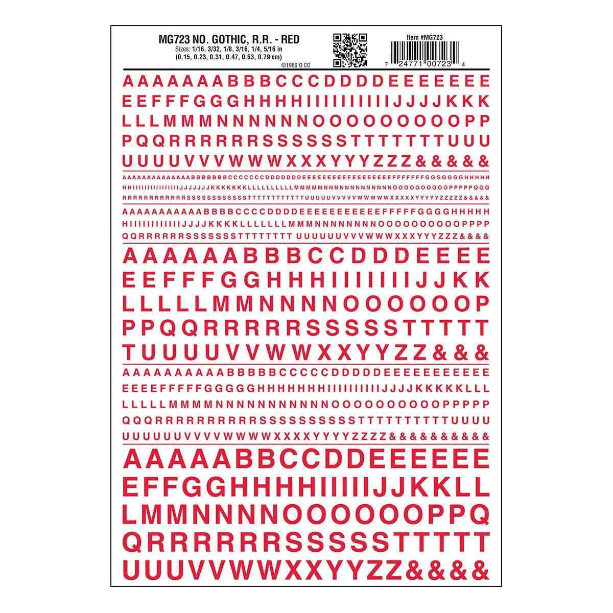 WOODLAND SCENICS Gothic R.R. Red