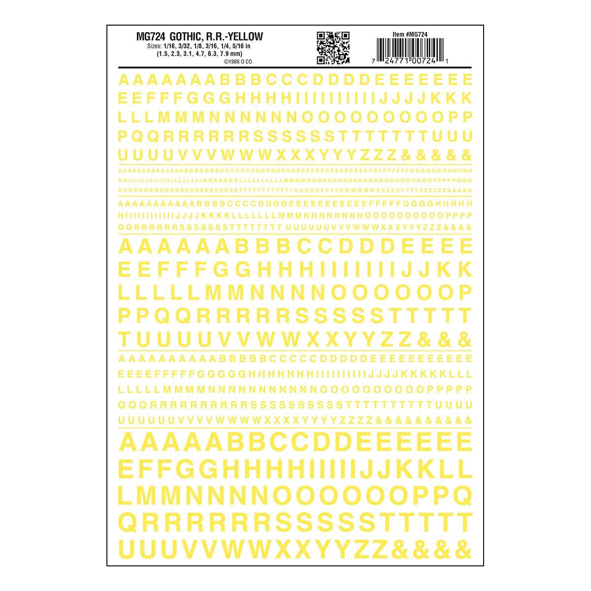 WOODLAND SCENICS Gothic R.R. Yellow