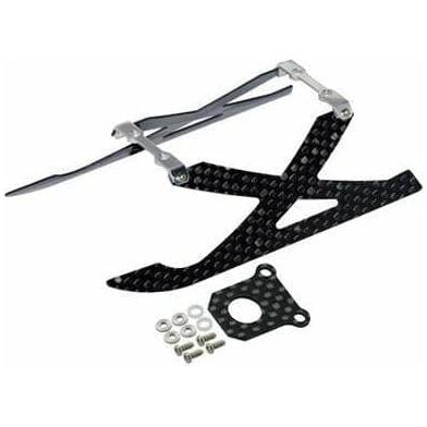 MICROHELI Aluminium/Carbon Fibre Landing Gear: X Style Blade 130X