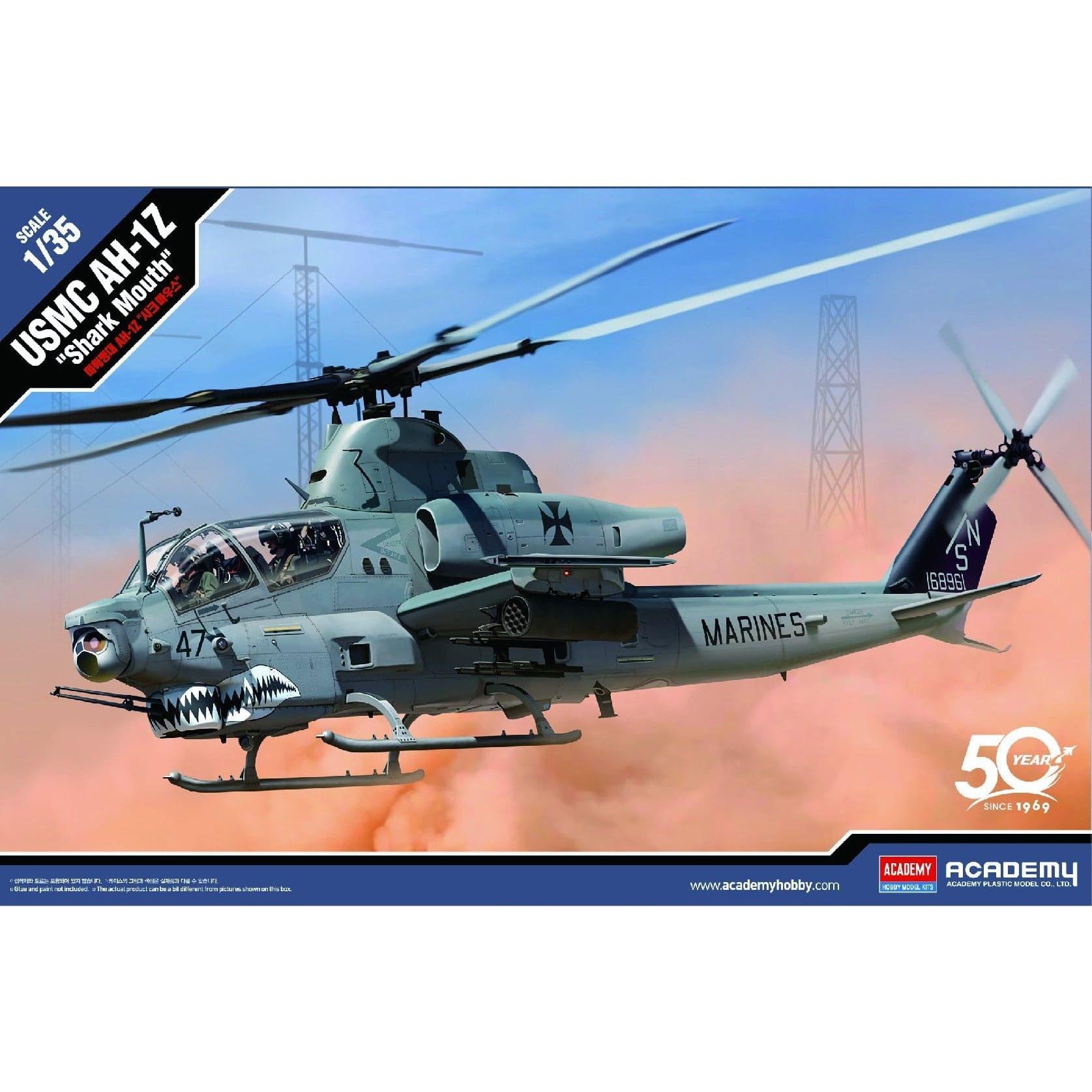 ACADEMY 1/35 U.S. Marine Corps AH-1Z "Shark Mouth"