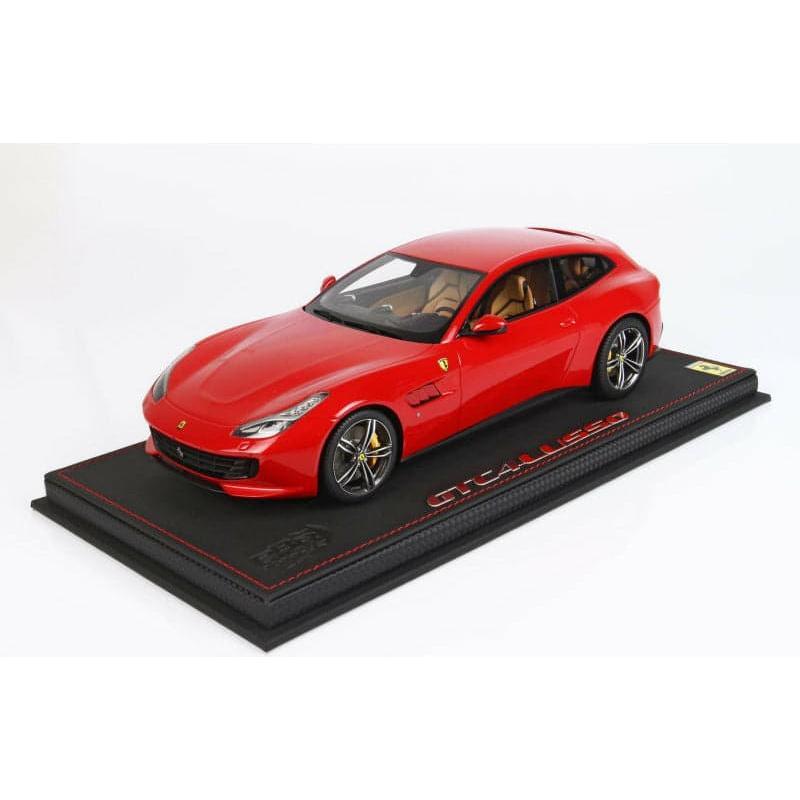BBR 1/18 Ferrari GTC4Lusso Rosso Corsa with Display Case