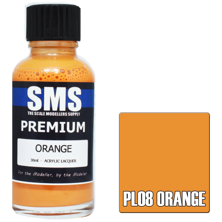SMS Premium Orange Acrylic Lacquer 30ml