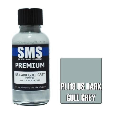 SMS Premium US Dark Gull Grey Acrylic Lacquer 30ml