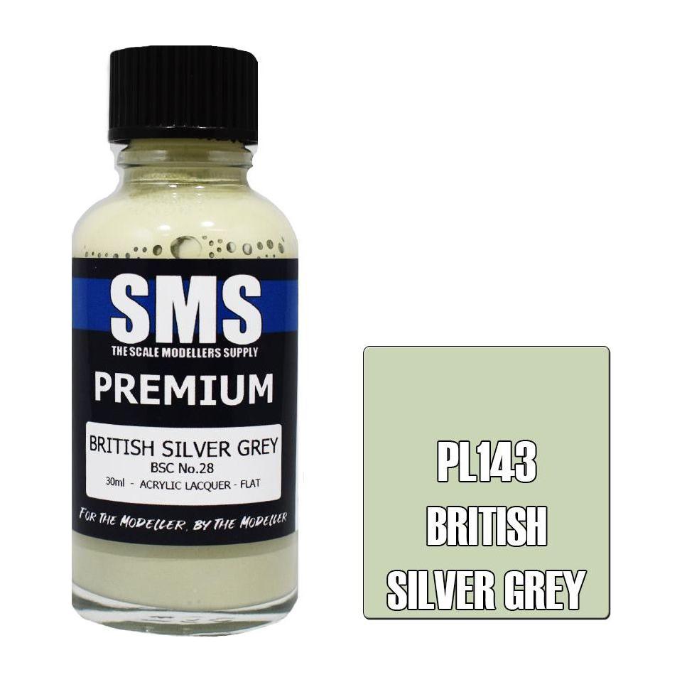 SMS Premium British Silver Grey BSC No.28 Acrylic Lacquer 3