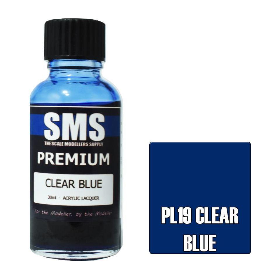 SMS Premium Clear Blue Acrylic Lacquer 30ml