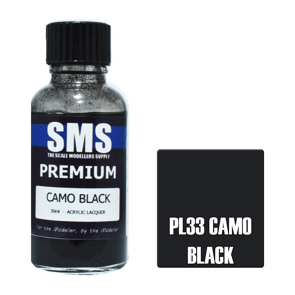 SMS Premium Camo Black Acrylic Lacquer 30ml