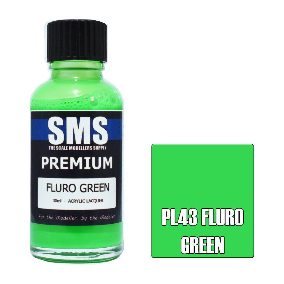 SMS Premium Fluro Green Acrylic Lacquer 30ml