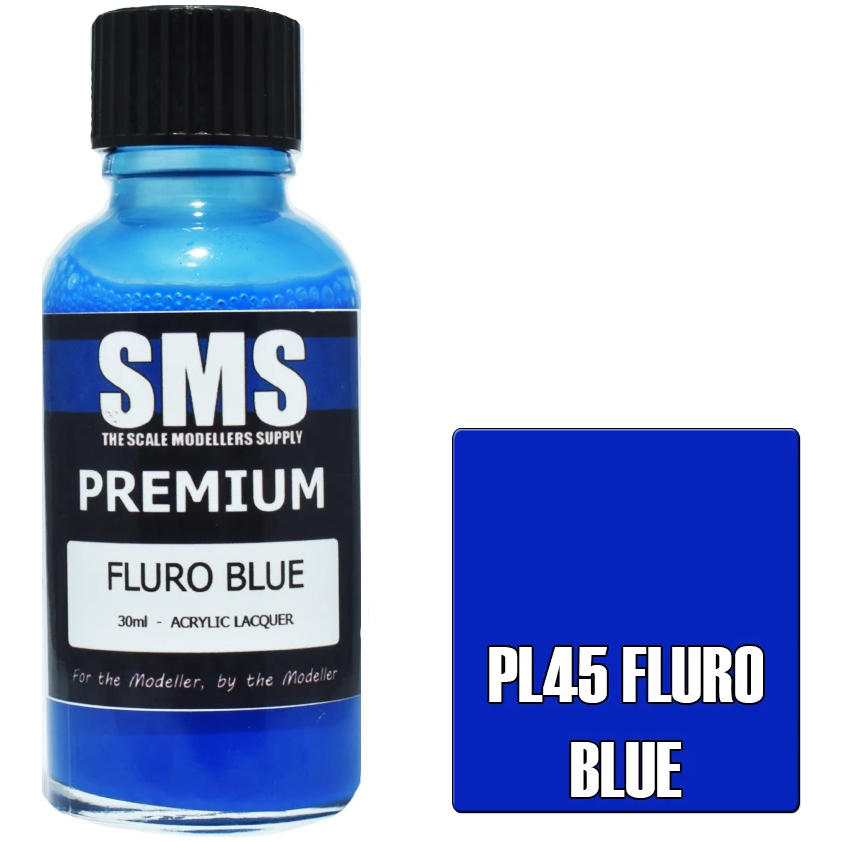 SMS Premium Fluro Blue Acrylic Lacquer 30ml