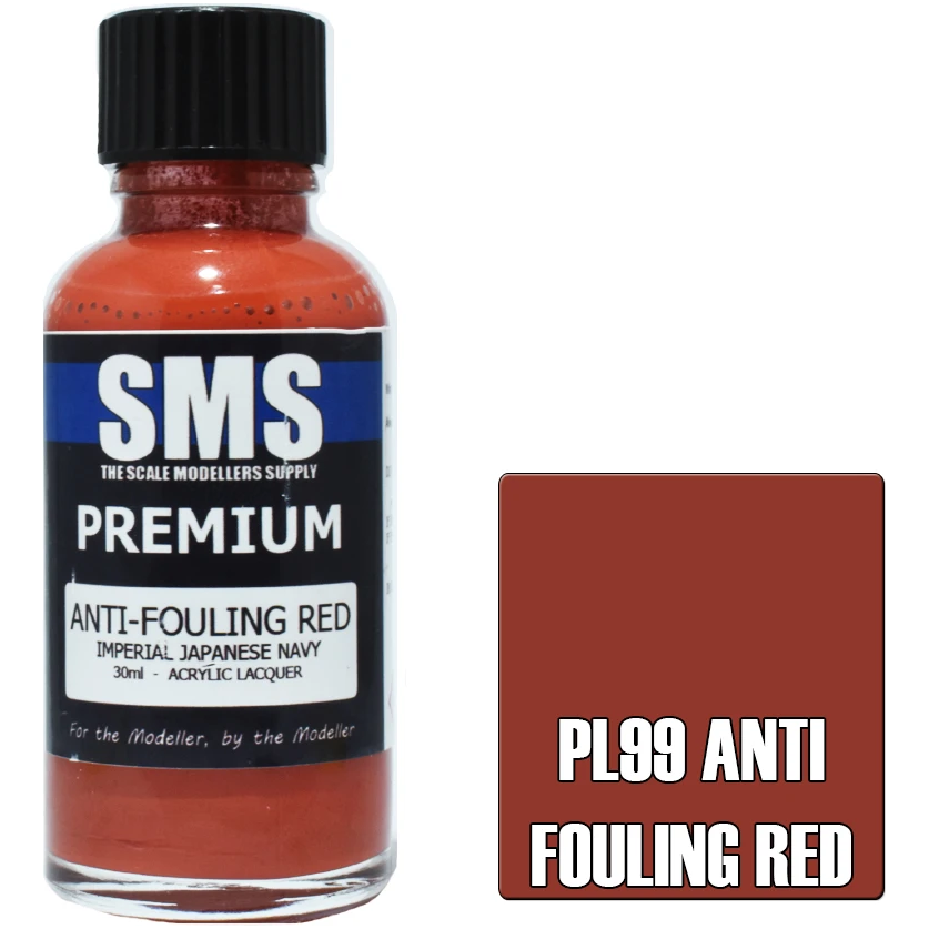 SMS Premium Anti-Fouling Red Acrylic Lacquer 30ml