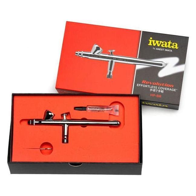 IWATA Revolution HP-BR Gravity Feed Dual Action Airbrush 0.3mm