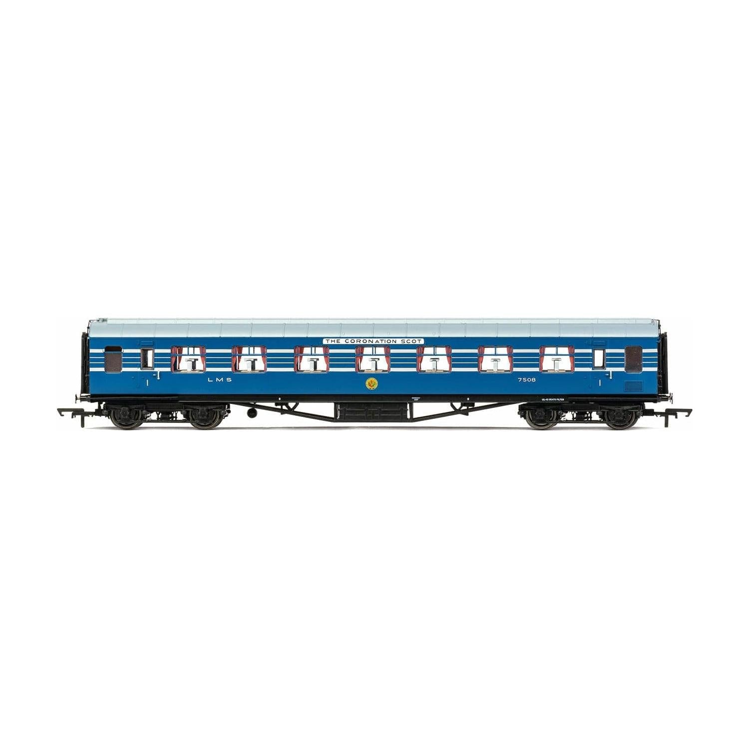 HORNBY OO LMS, Stanier D1902 Coronation Scot 65' RFO, 7508