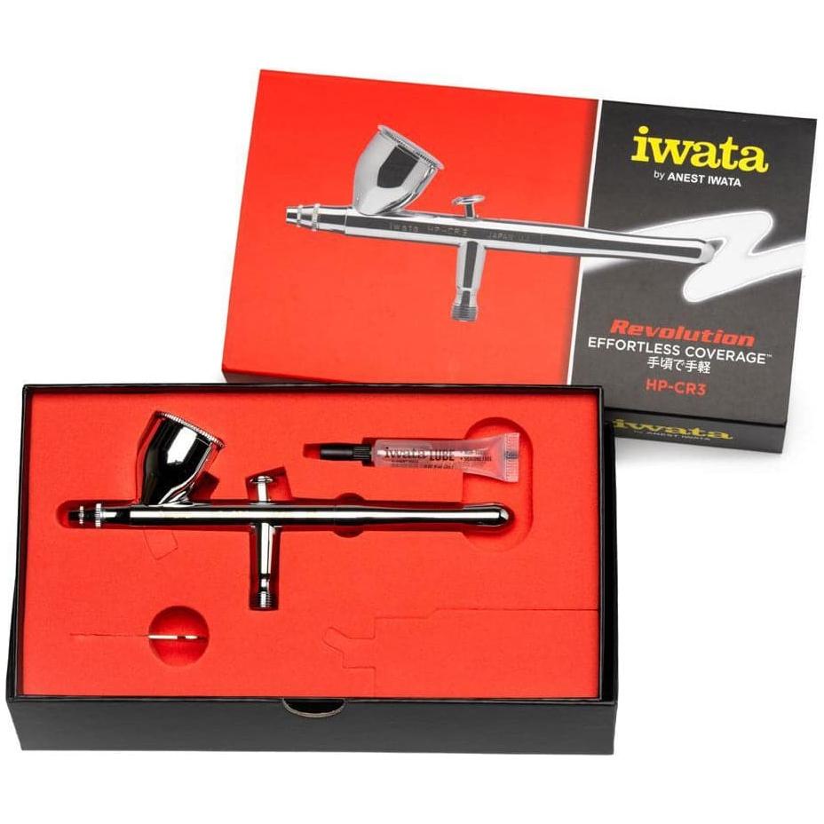 IWATA Revolution HP-CR3 Gravity Feed Dual Action Airbrush 0.3mm