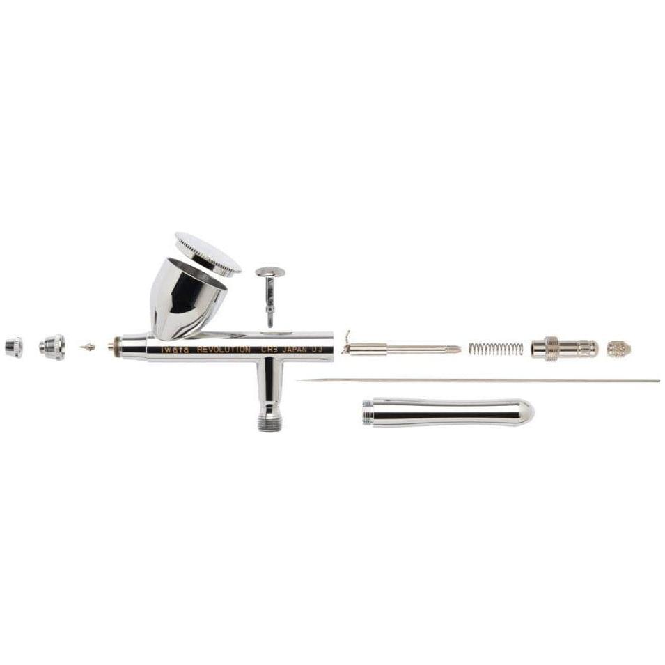 IWATA Revolution HP-CR3 Gravity Feed Dual Action Airbrush 0.3mm