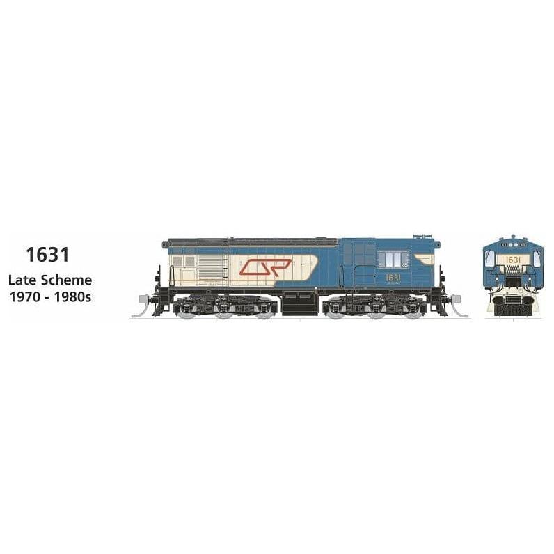 SDS MODELS HOn3.5 QR 1620 Class Locomotive #1631 Late Scheme 1970 - 1980s DCC Sound