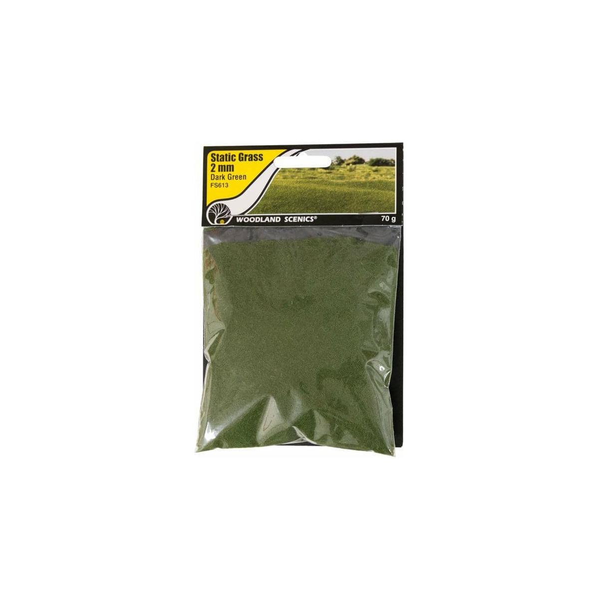 WOODLAND SCENICS Static Grass Dark Green 2mm