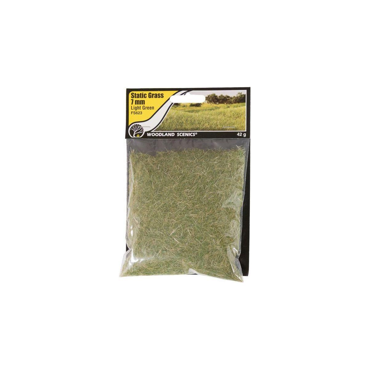 WOODLAND SCENICS Static Grass Light Green 7mm