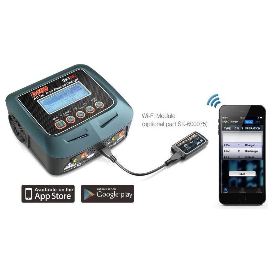 SKYRC D100 V2 AC/DC Dual Charger/PowerSupply